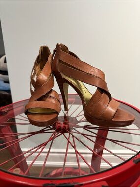 CL by Chinese Laundry Brown Strappy High Heel Sandals